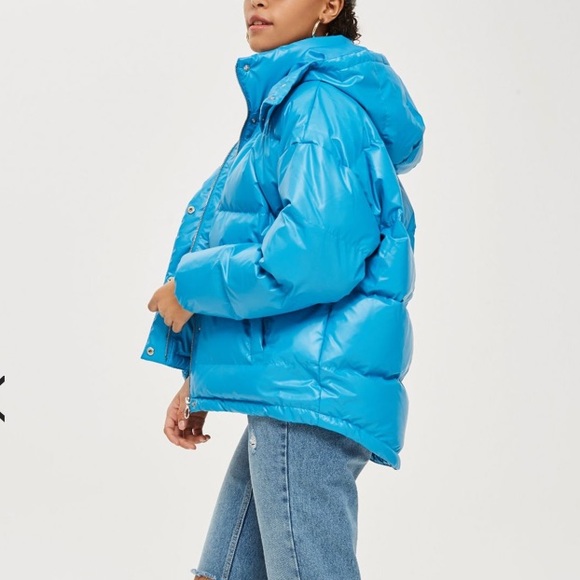 cobalt blue padded jacket